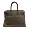 エルメス HERMES バーキン35 クラブ □O刻 エタン/グラファイト/グレーフォンセ トリヨンクレマンス/リザード レディース ハンドバッグ
