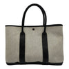 エルメス HERMES ガーデンパーティPM □J刻 アイボリー/ブラック トワル/ブッフル レディース トートバッグ