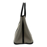 エルメス HERMES ガーデンパーティPM □J刻 アイボリー/ブラック トワル/ブッフル レディース トートバッグ
