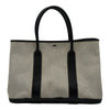 エルメス HERMES ガーデンパーティPM □J刻 アイボリー/ブラック トワル/ブッフル レディース トートバッグ