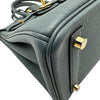 エルメス HERMES バーキン25 □Q刻 ブルーオラージュ ゴールド金具 トゴ レディース ハンドバッグ