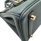 エルメス HERMES バーキン25 □Q刻 ブルーオラージュ ゴールド金具 トゴ レディース ハンドバッグ