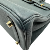 エルメス HERMES バーキン25 □Q刻 ブルーオラージュ ゴールド金具 トゴ レディース ハンドバッグ