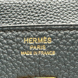 エルメス HERMES バーキン25 □Q刻 ブルーオラージュ ゴールド金具 トゴ レディース ハンドバッグ