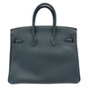エルメス HERMES バーキン25 □Q刻 ブルーオラージュ ゴールド金具 トゴ レディース ハンドバッグ