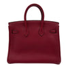 エルメス HERMES バーキン25 X刻 ルージュグレナ シルバー金具 トゴ レディース ハンドバッグ
