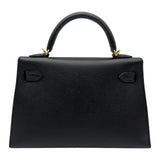 エルメス HERMES ミニケリー2 Z刻 ブラック ゴールド金具 エプソン レディース ショルダーバッグ