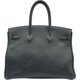 エルメス HERMES バーキン35 T刻印 ブラック ゴールド金具 トゴ レディース ハンドバッグ