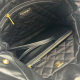 シャネル CHANEL CHANEL22 スモールバッグ AS3260 ブラック ゴールド金具 シャイニーカーフ レディース ショルダーバッグ
