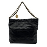 シャネル CHANEL CHANEL22 スモールバッグ AS3260 ブラック ゴールド金具 シャイニーカーフ レディース ショルダーバッグ
