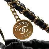 シャネル CHANEL CHANEL22 スモールバッグ AS3260 ブラック ゴールド金具 シャイニーカーフ レディース ショルダーバッグ