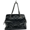 シャネル CHANEL ココマーク チェーントートバッグ 13番台 ブラック シルバー金具 エイジドカーフ レディース ハンドバッグ