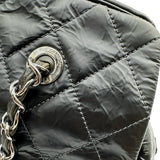 シャネル CHANEL ココマーク チェーントートバッグ 13番台 ブラック シルバー金具 エイジドカーフ レディース ハンドバッグ