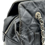 シャネル CHANEL ココマーク チェーントートバッグ 13番台 ブラック シルバー金具 エイジドカーフ レディース ハンドバッグ
