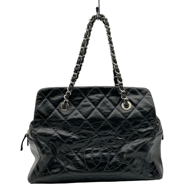 シャネル CHANEL ココマーク チェーントートバッグ 13番台 ブラック