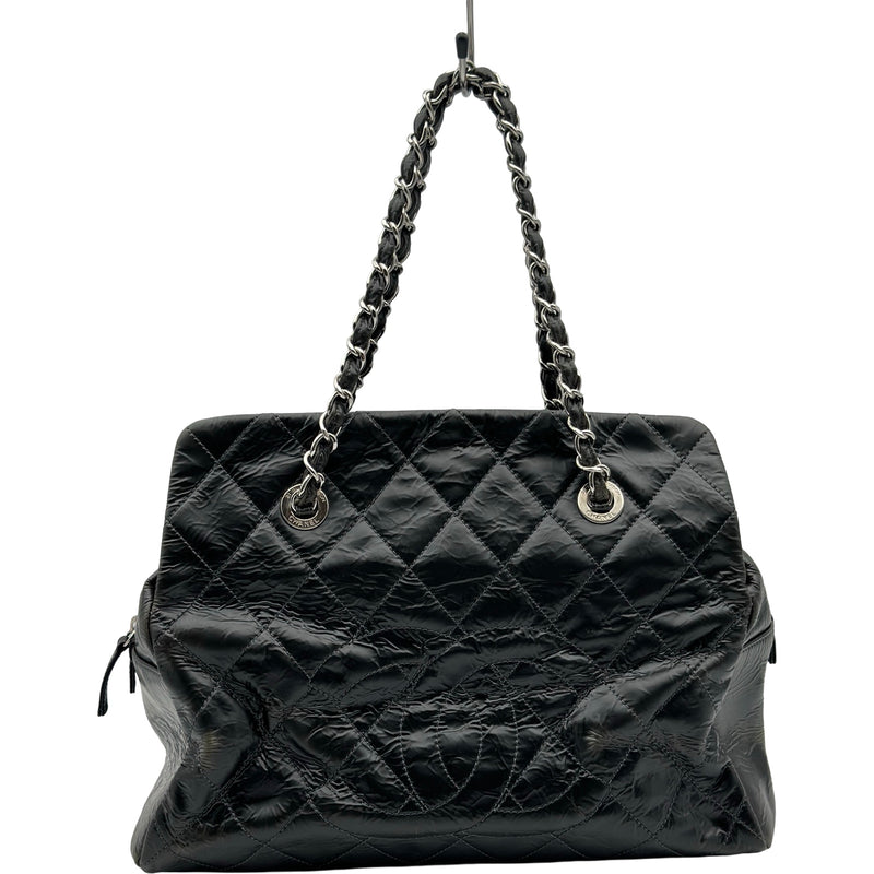 難あり　CHANEL　シャネル　トートバッグ シャネル CHANEL ココマーク チェーントートバッグ 13番台 ブラック