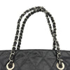 シャネル CHANEL ココマーク チェーントートバッグ 13番台 ブラック シルバー金具 エイジドカーフ レディース ハンドバッグ