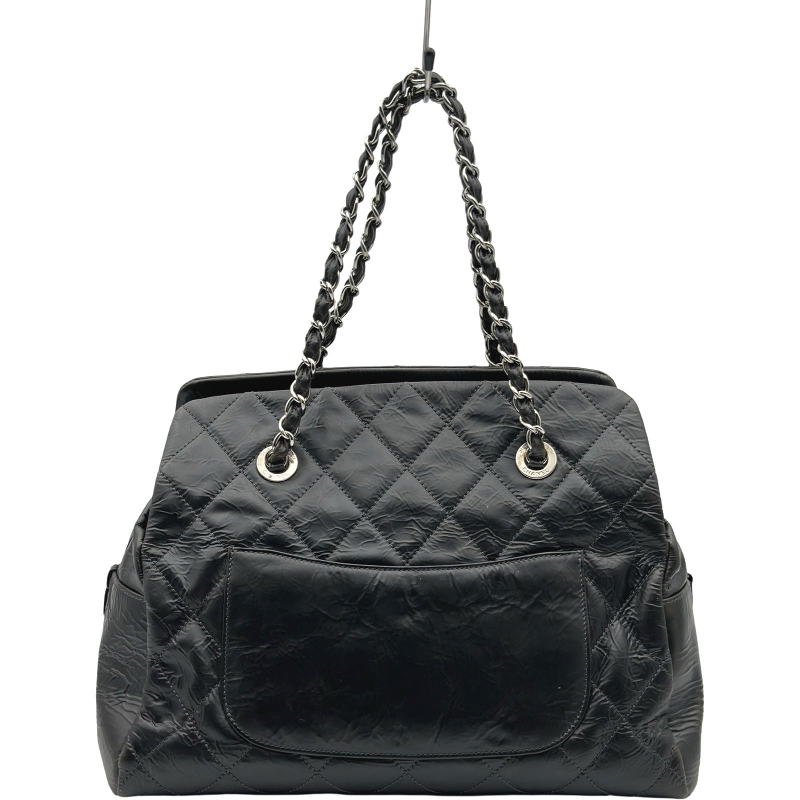 シャネル CHANEL ココマーク チェーントートバッグ 13番台 ブラック