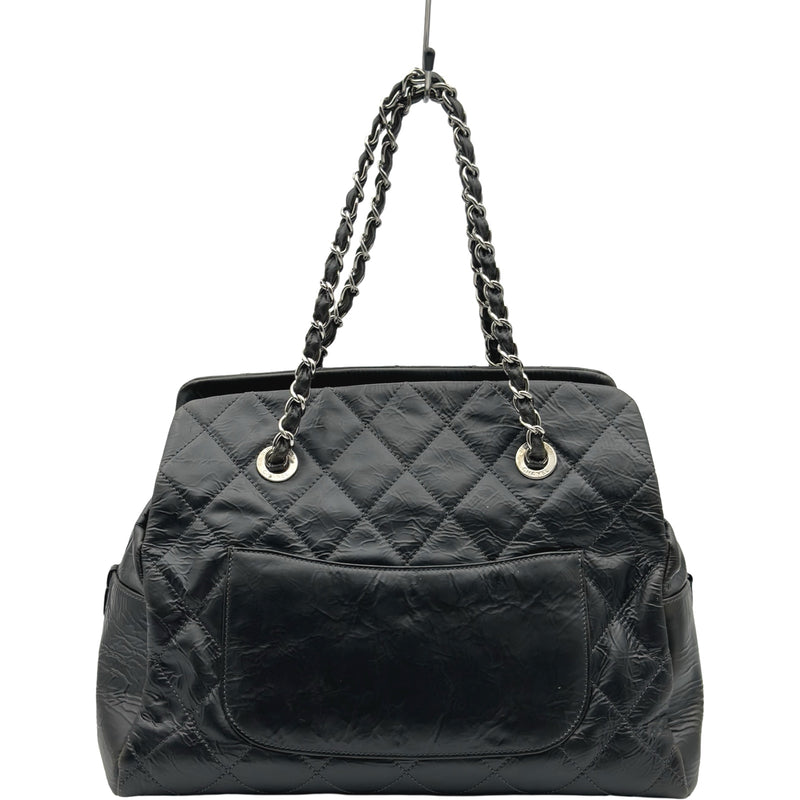 シャネル CHANEL ココマーク チェーントートバッグ 13番台 ブラック