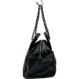 シャネル CHANEL ココマーク チェーントートバッグ 13番台 ブラック シルバー金具 エイジドカーフ レディース ハンドバッグ