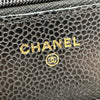 シャネル CHANEL マトラッセ チェーンウォレット AP0250 ブラック ゴールド金具 キャビアスキン レディース ショルダーバッグ
