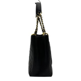シャネル CHANEL GSTチェーントートバッグ A50995 19番台 ブラック ゴールド金具 キャビアスキン レディース トートバッグ