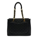 シャネル CHANEL GSTチェーントートバッグ A50995 19番台 ブラック ゴールド金具 キャビアスキン レディース トートバッグ