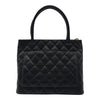 シャネル CHANEL 復刻トート A01804 8番台 ブラック ゴールド金具 キャビアスキン レディース トートバッグ