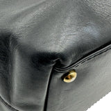 シャネル CHANEL ターンロックトートバッグ 7番台 ブラック ゴールド金具 カーフ レディース ハンドバッグ
