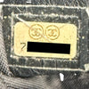 シャネル CHANEL ターンロックトートバッグ 7番台 ブラック ゴールド金具 カーフ レディース ハンドバッグ