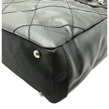 シャネル CHANEL パリビアリッツトートPM A34208 12番台 ブラック コーティングキャンバス レディース トートバッグ