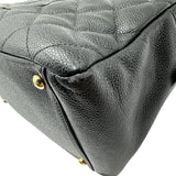 シャネル CHANEL PTTチェーンハンドバッグ A18004 9番台 ブラック ゴールド金具 キャビアスキン レディース ハンドバッグ