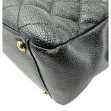シャネル CHANEL PTTチェーンハンドバッグ A18004 9番台 ブラック ゴールド金具 キャビアスキン レディース ハンドバッグ
