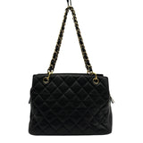 シャネル CHANEL PTTチェーンハンドバッグ A18004 9番台 ブラック ゴールド金具 キャビアスキン レディース ハンドバッグ