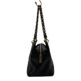 シャネル CHANEL PTTチェーンハンドバッグ A18004 9番台 ブラック ゴールド金具 キャビアスキン レディース ハンドバッグ
