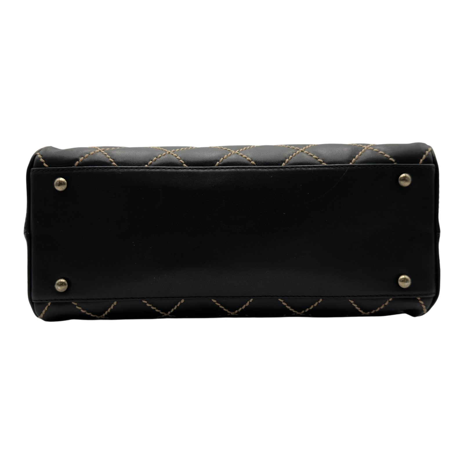 aimerCHANEL ワイルドステッチ ハンドバッグ ブラック シャネル CHANEL ワイルドステッチ ハンドバッグ A14693 0番台