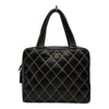 シャネル CHANEL ワイルドステッチ ハンドバッグ A14693 0番台 ブラック カーフスキン レディース ハンドバッグ