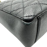 シャネル CHANEL PSTチェーントートバッグ A50994 15番台 ブラック ゴールド金具 キャビアスキン レディース トートバッグ