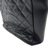 シャネル CHANEL PSTチェーントートバッグ A50994 15番台 ブラック ゴールド金具 キャビアスキン レディース トートバッグ