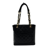 シャネル CHANEL PSTチェーントートバッグ A50994 15番台 ブラック ゴールド金具 キャビアスキン レディース トートバッグ