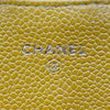 シャネル CHANEL マトラッセチェーンウォレット イエロー ゴールド金具 キャビア レディース ショルダーバッグ