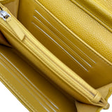 シャネル CHANEL マトラッセチェーンウォレット イエロー ゴールド金具 キャビア レディース ショルダーバッグ