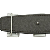 エルメス HERMES Hベルト K刻印 ブラック シルバー金具 スイフト/トゴ レディース ベルト