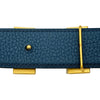エルメス HERMES Hベルト C刻印 ブラック/ブルードプリュス ゴールド金具 トリヨン/ボックスカーフ レディース ベルト