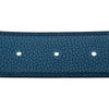 エルメス HERMES Hベルト C刻印 ブラック/ブルードプリュス ゴールド金具 トリヨン/ボックスカーフ レディース ベルト