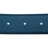 エルメス HERMES Hベルト C刻印 ブラック/ブルードプリュス ゴールド金具 トリヨン/ボックスカーフ レディース ベルト