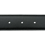 エルメス HERMES Hベルト W刻印 エタン/ブラック シルバー金具 トゴ/ボックスカーフ レディース ベルト