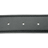 エルメス HERMES Hベルト K刻印 ブラック/ゴールド シルバー金具 ボックスカーフ レディース ベルト