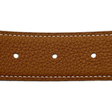 エルメス HERMES Hベルト K刻印 ブラック/ゴールド シルバー金具 ボックスカーフ レディース ベルト