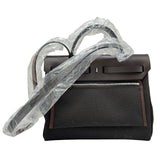 エルメス HERMES エールバッグジップPM K刻印 ブラウン/シルバー金具 トワル レディース ショルダーバッグ